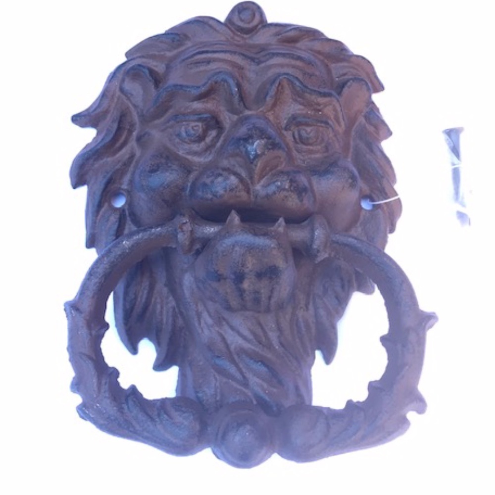 NEW Large Vintage Lion Cast Iron Knocker